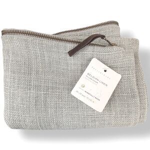 Pottery Barn Belgian Linen Pillow Cover Libeco Chambray 24x24 Square NEW